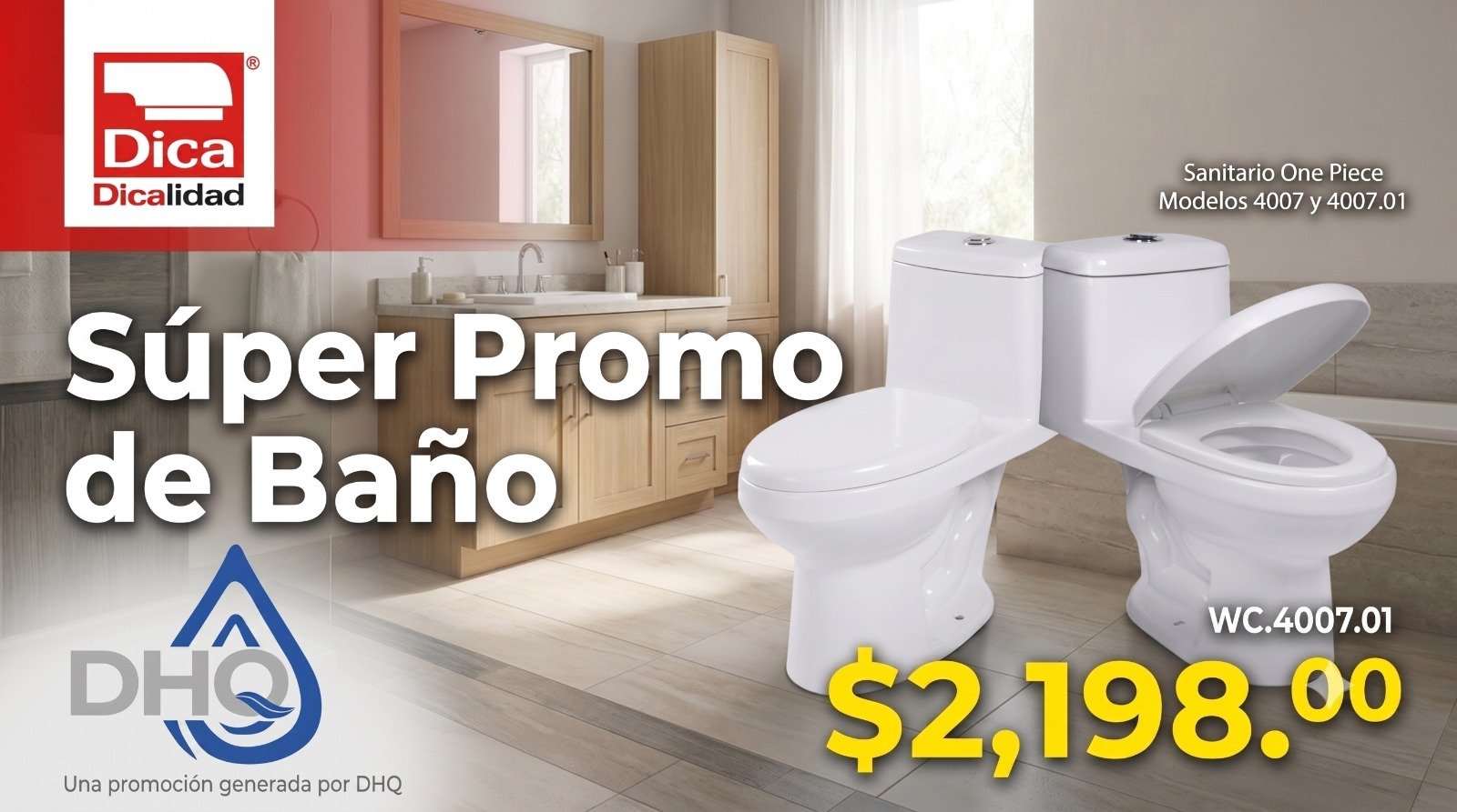 Página promocional de productos dica