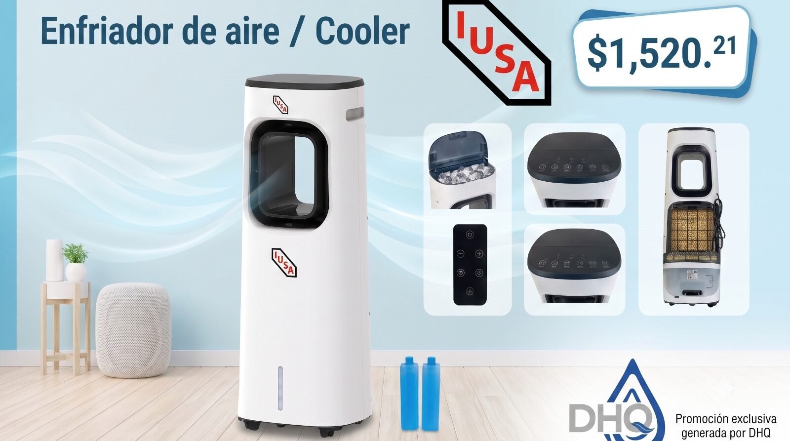 Página promocional de productos iusa