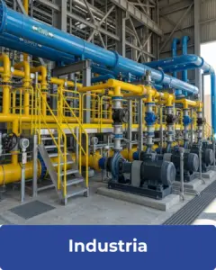 DHQ brinda soluciones para estructuras industriales de acero con tuberías y maquinaria